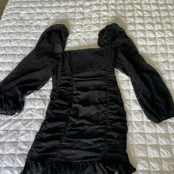 Lovers + Friends Arielle polka dot ruched mini dress - Picture 11 of 14